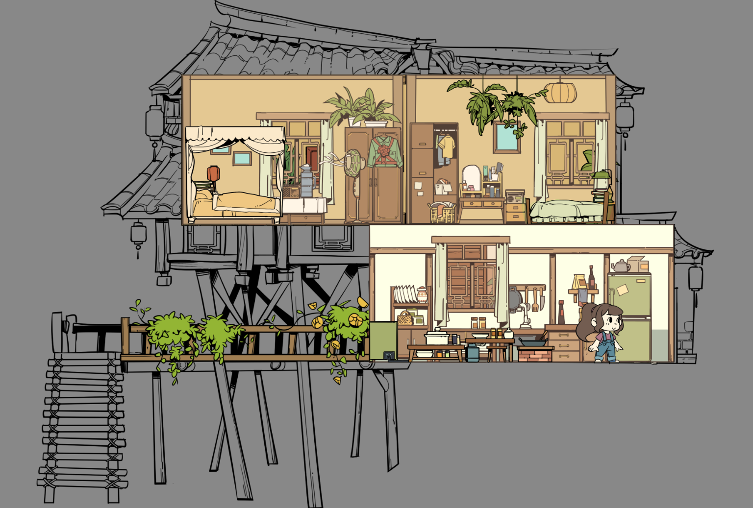 望溪镇街巷一隅